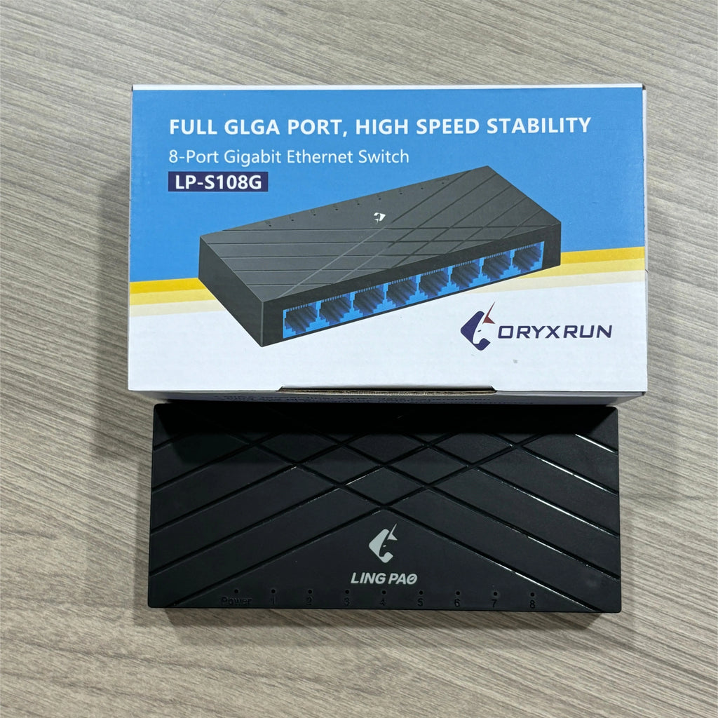 Switch gigabit de 8 puertos (enchufe US)