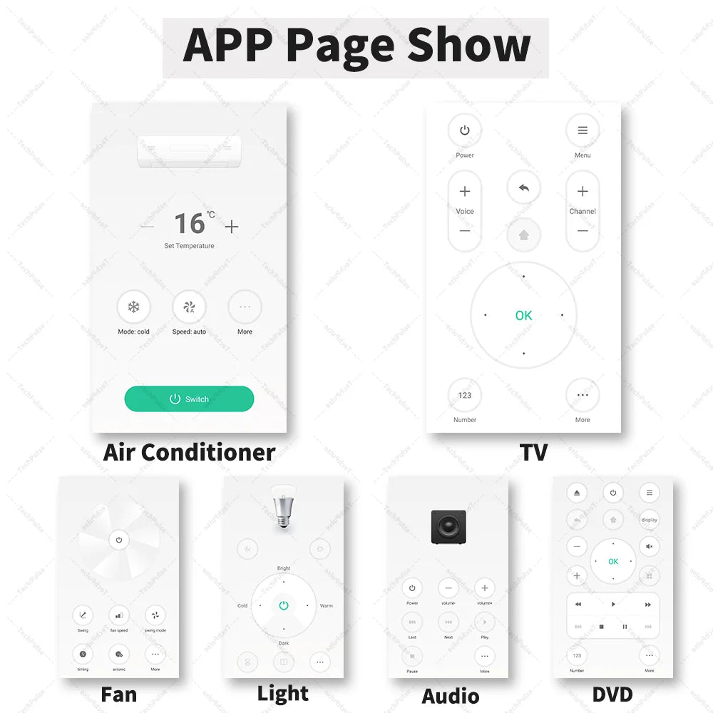 Control universal IR WiFi (aire acondicionado y TV)