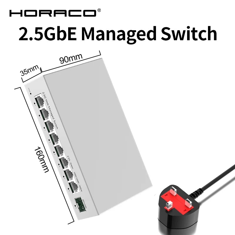 Switch administrable 8 puertos 2.5G + SFP+ 10G