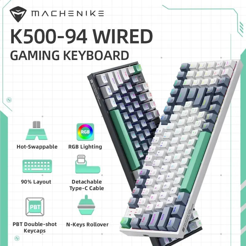 Teclado mecánico MACHENIKE K500 hot-swap RGB