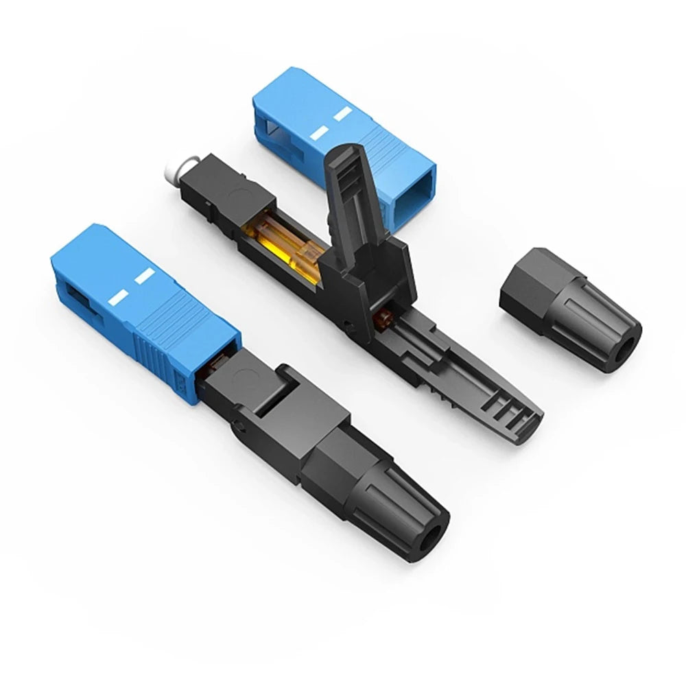 Conectores rápidos fibra SC APC/UPC AMPCOM (10 u)