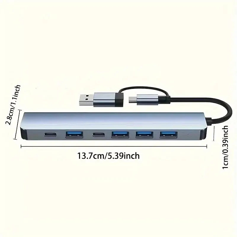 Hub USB 3.0 de 7 puertos (USB-A / USB-C)