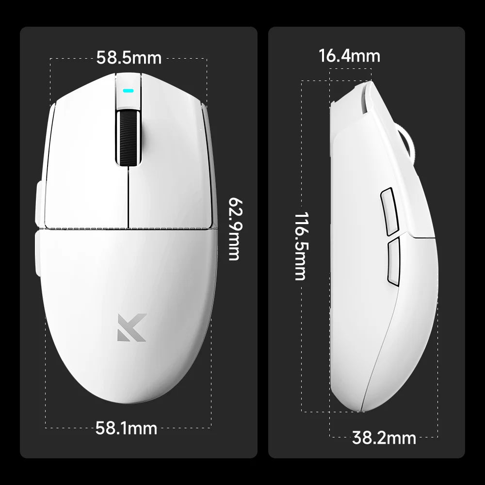 Mouse gamer inalámbrico MCHOSE G3 V2 (PAW3395)