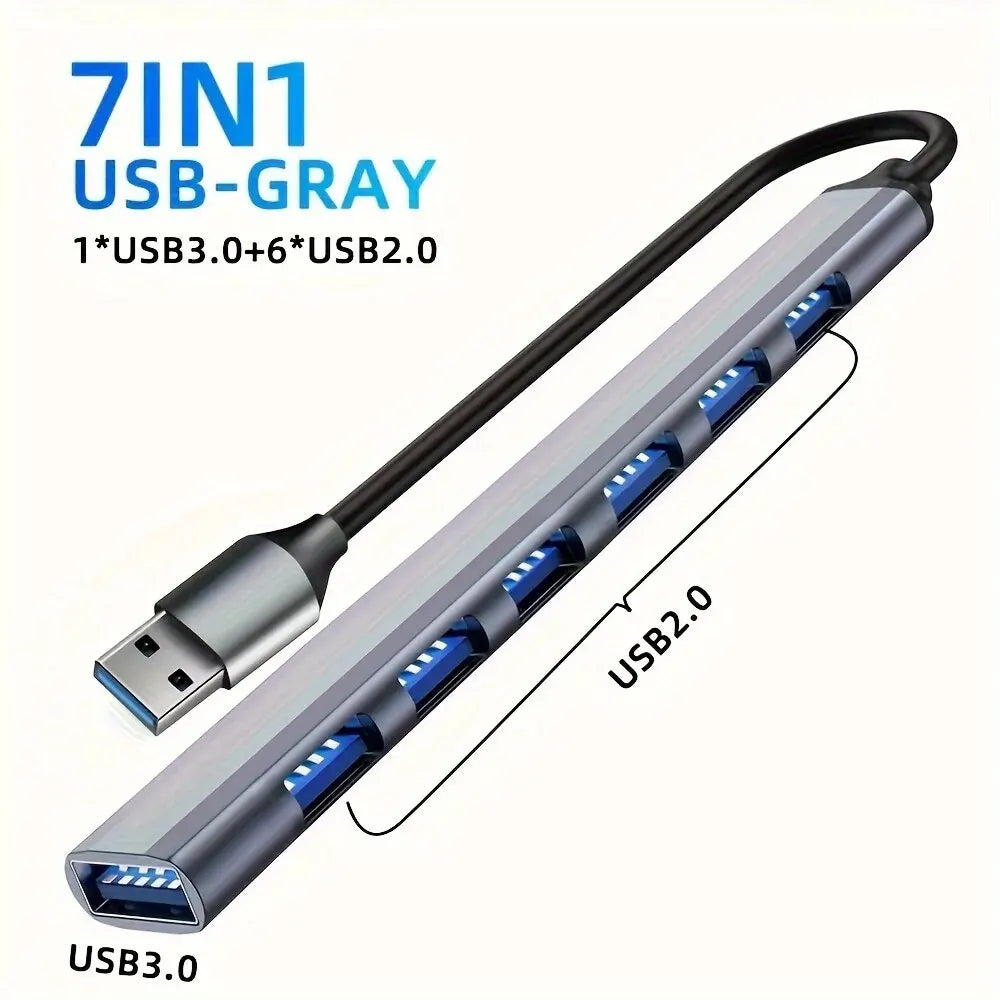 Hub USB 3.0 de 7 puertos (USB-A / USB-C)