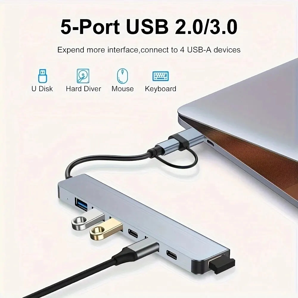 Hub USB 3.0 de 7 puertos (USB-A / USB-C)
