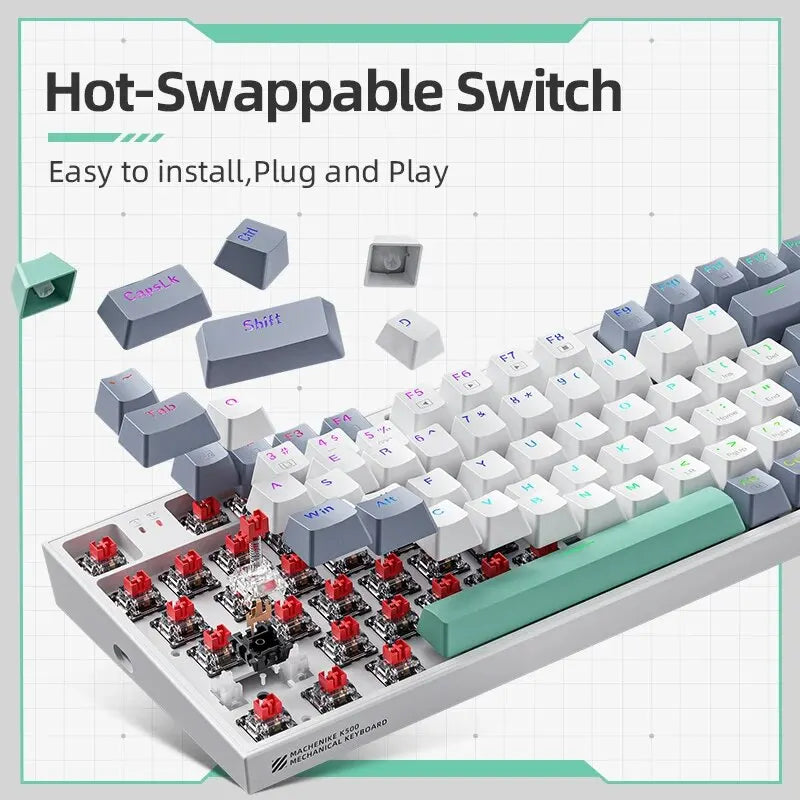 Teclado mecánico MACHENIKE K500 hot-swap RGB