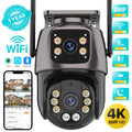 Cámara WiFi exterior doble lente 8MP con seguimiento