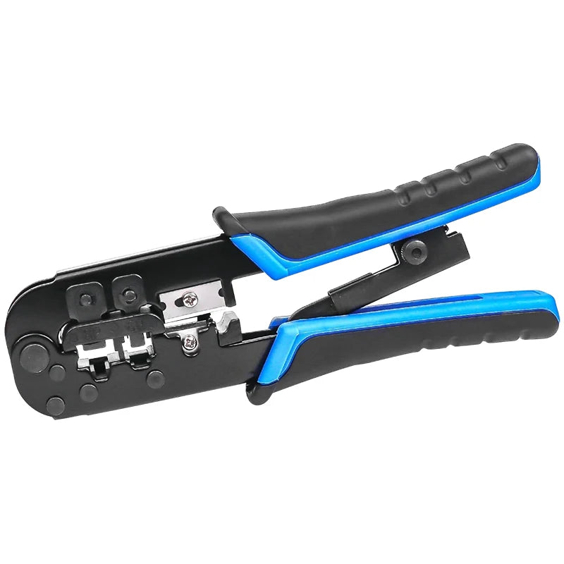 Kit crimpadora RJ45 Cat6 con conectores y tester
