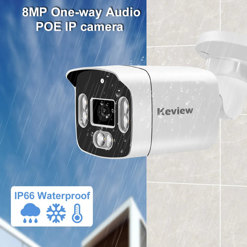Cámara IP PoE exterior 4MP / 8MP (bala)