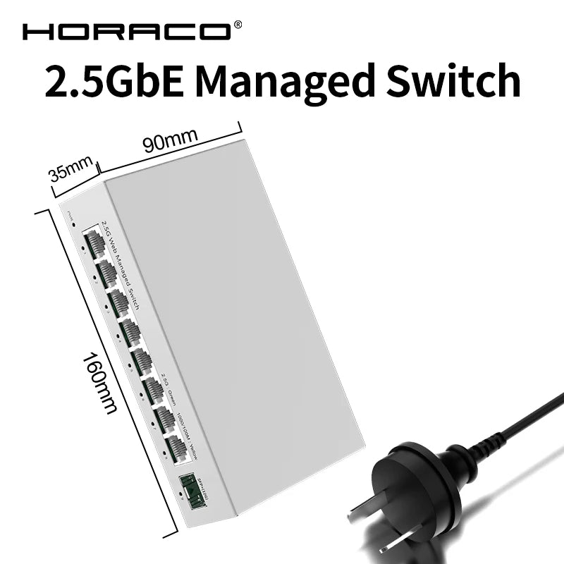 Switch administrable 8 puertos 2.5G + SFP+ 10G