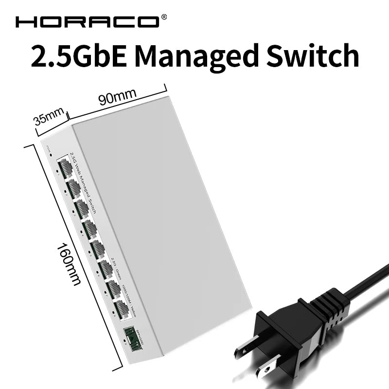 Switch administrable 8 puertos 2.5G + SFP+ 10G