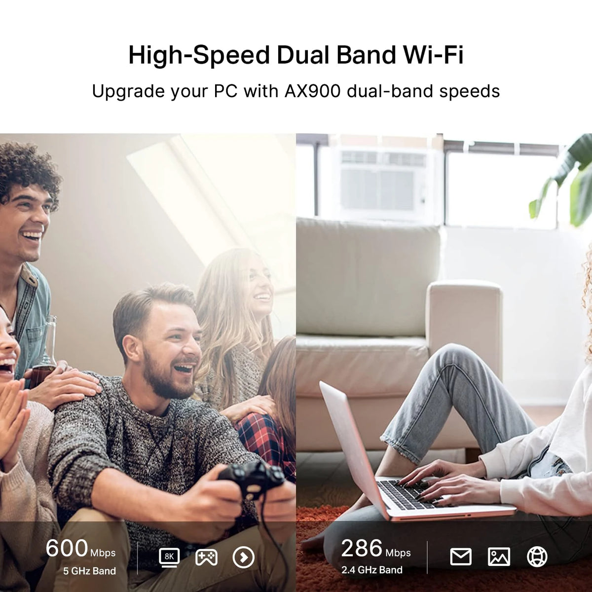 Adaptador USB WiFi 6 + Bluetooth 5.3 (sin drivers)