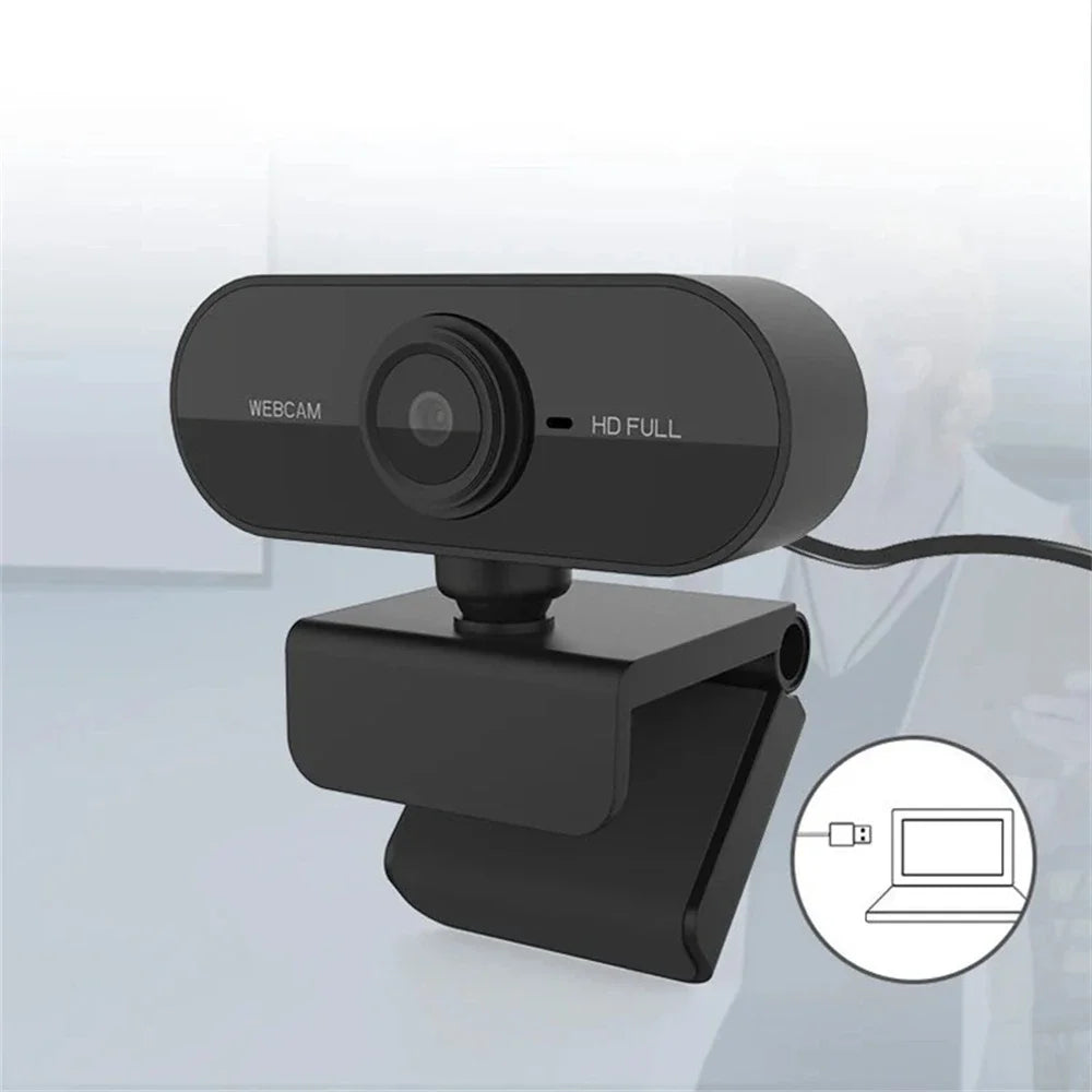 Webcam 2K / 1080p con micrófono y tapa de privacidad