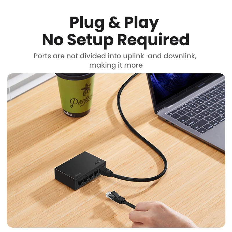 Switch UGREEN gigabit 5 u 8 puertos