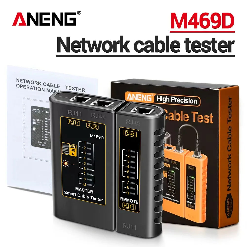 Probador de cable de red M469D (RJ45 / RJ11)