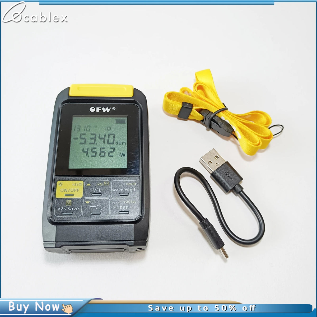Power meter 4 en 1 recargable con VFL