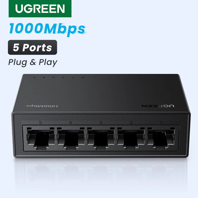 Switch UGREEN gigabit 5 u 8 puertos