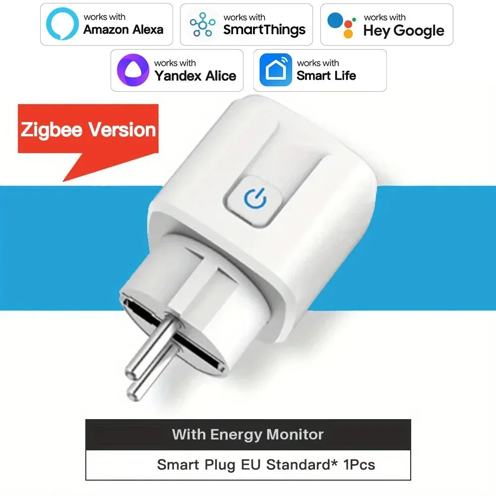 Enchufe inteligente WiFi Tuya con medidor de consumo