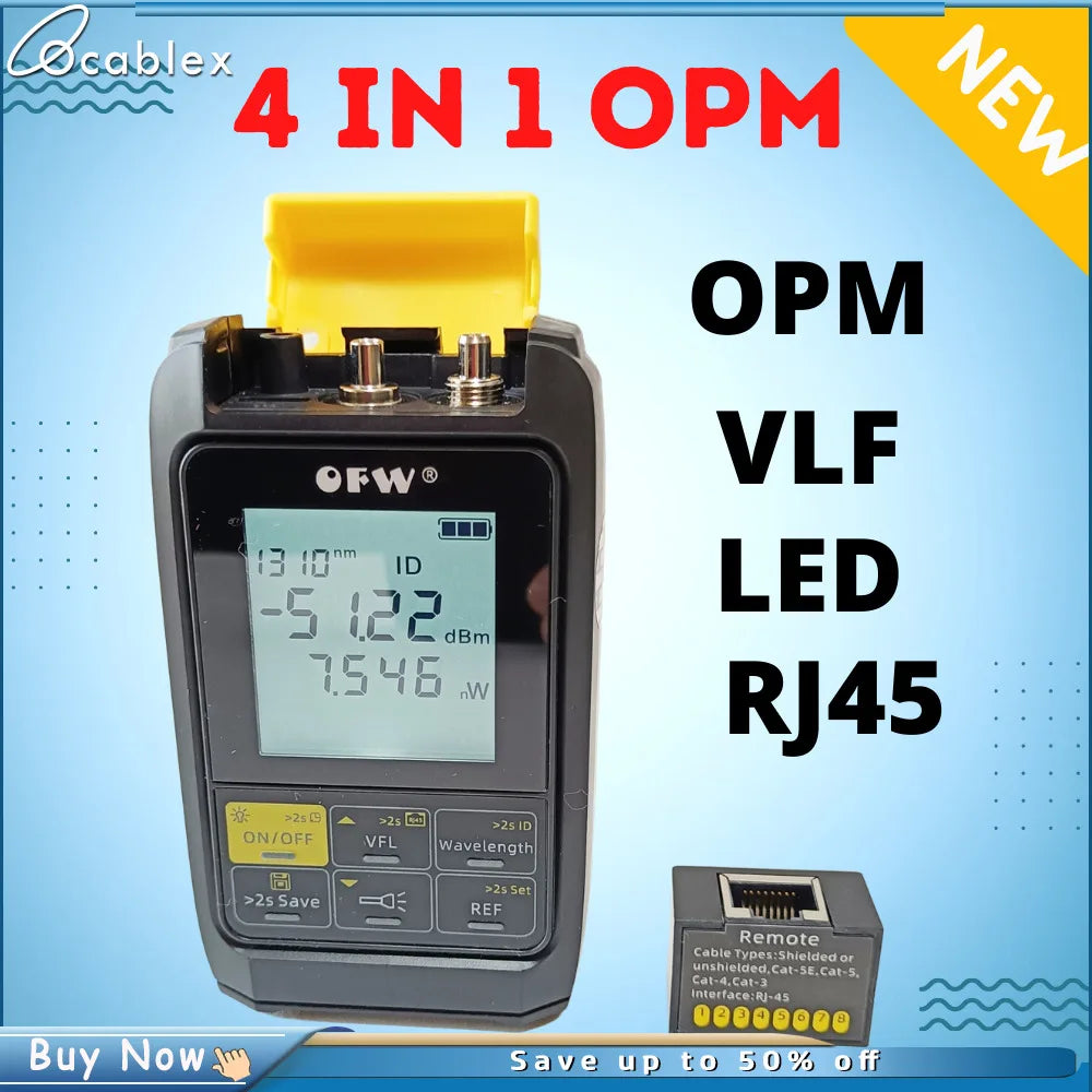 Power meter 4 en 1 recargable con VFL