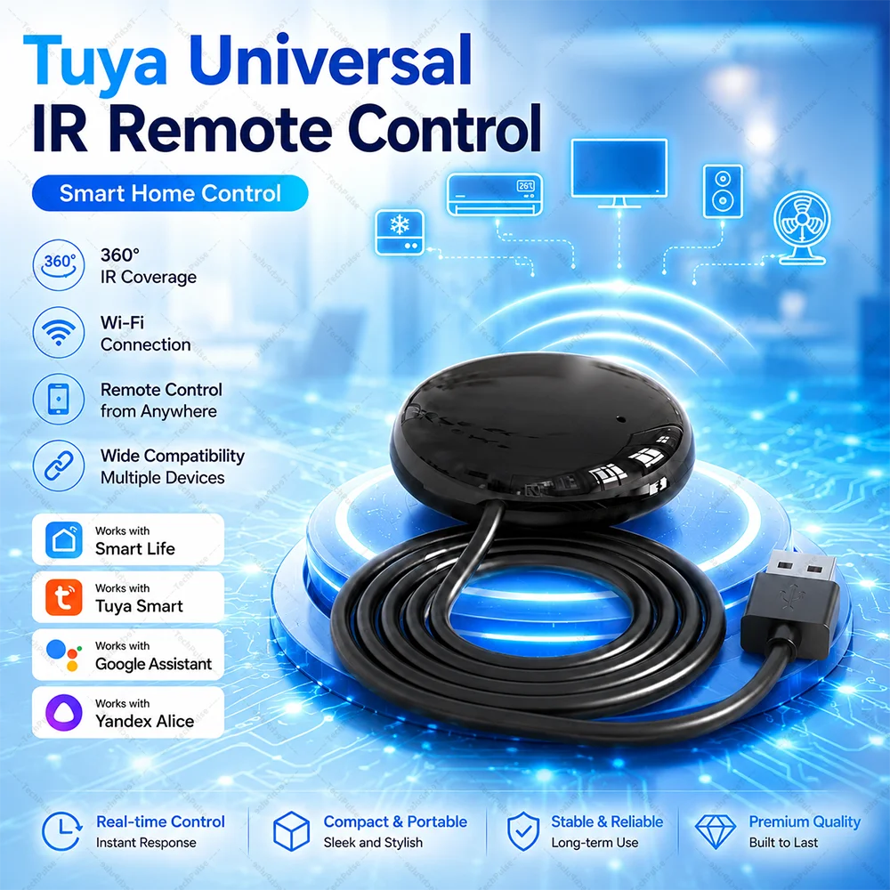 Control universal IR WiFi (aire acondicionado y TV)